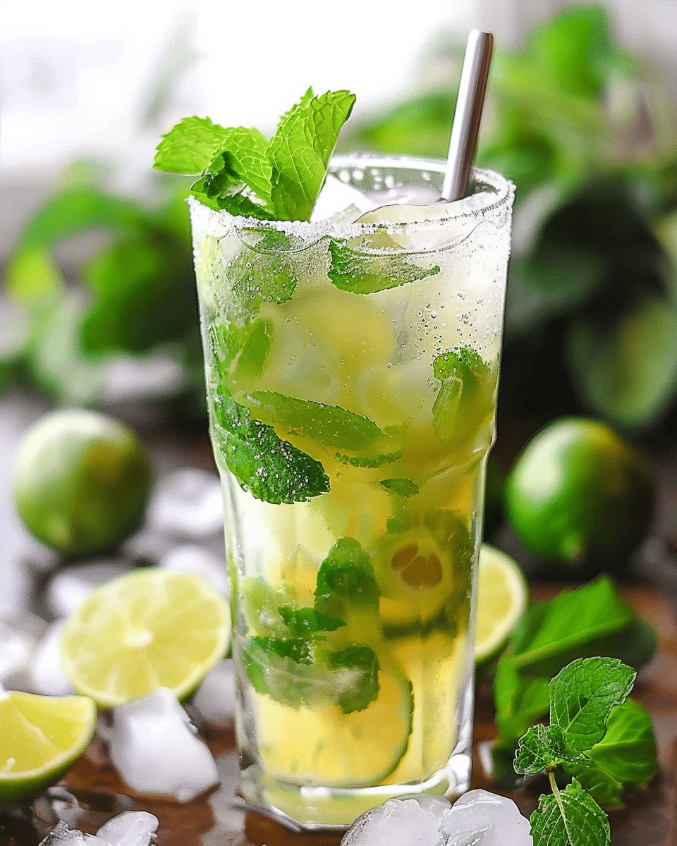 Classic Virgin Mojito Mocktail