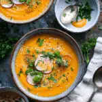 Creamy Tahini Carrot Soup