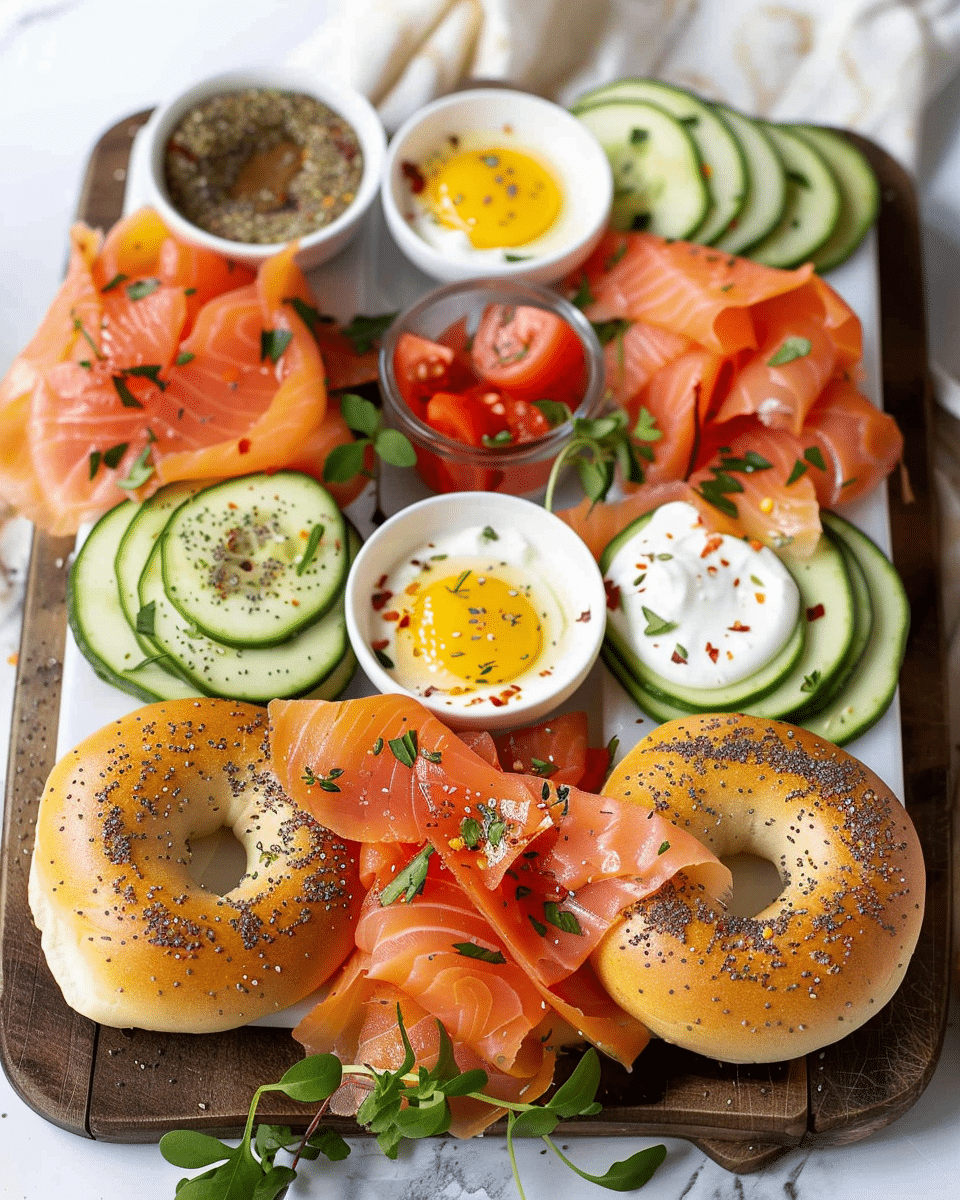 Smoked Salmon Bagel Platter