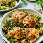 Easiest Chicken Thighs Recipe With Broccoli Salad