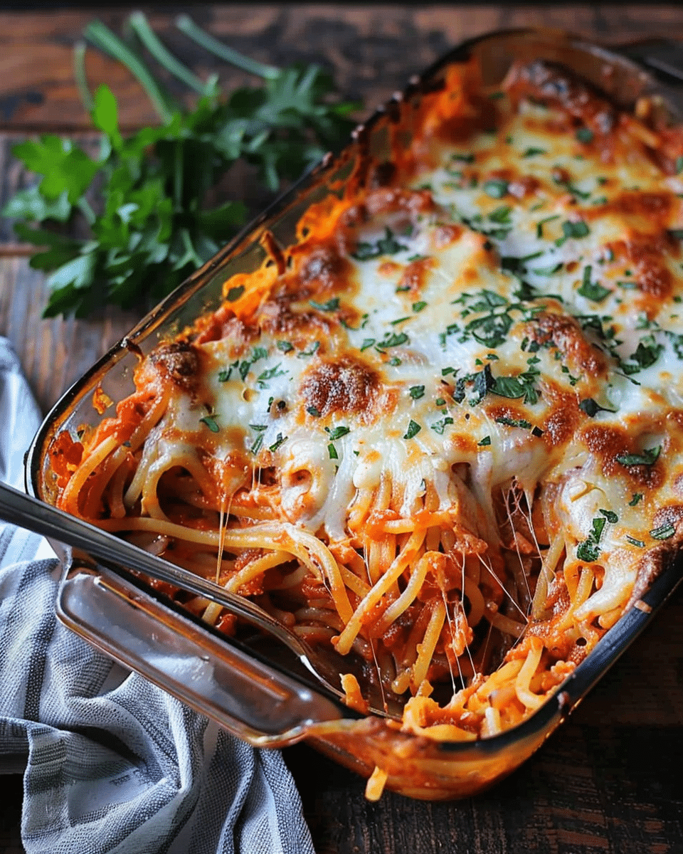 Nanna's Baked Spaghetti