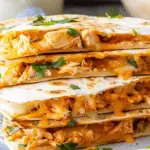 Air Fryer Buffalo Chicken Quesadillas