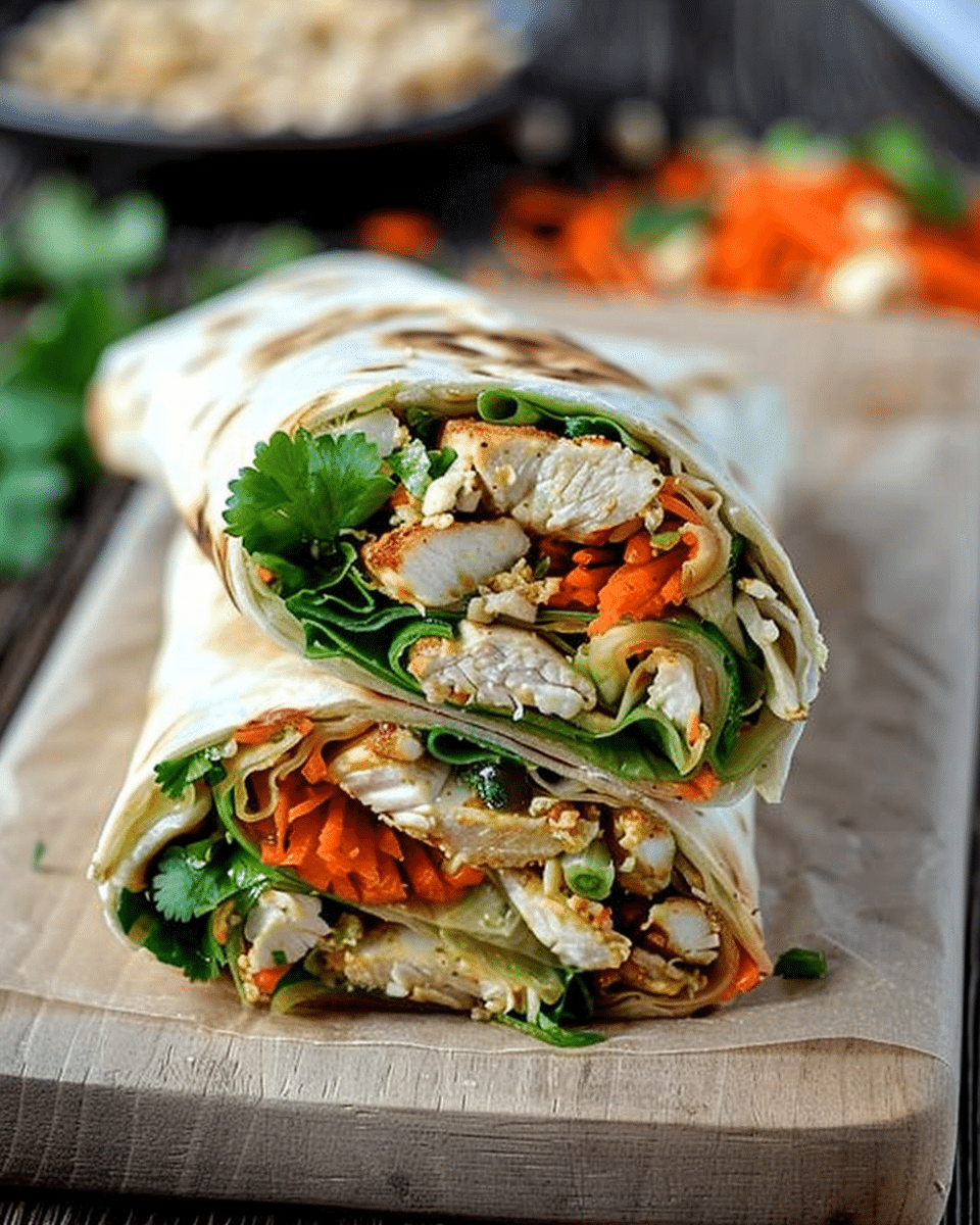 Thai Chicken Crunch Wraps