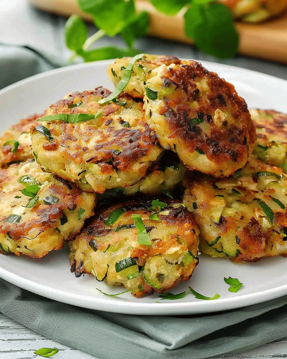 Zucchini Patties with Chicken