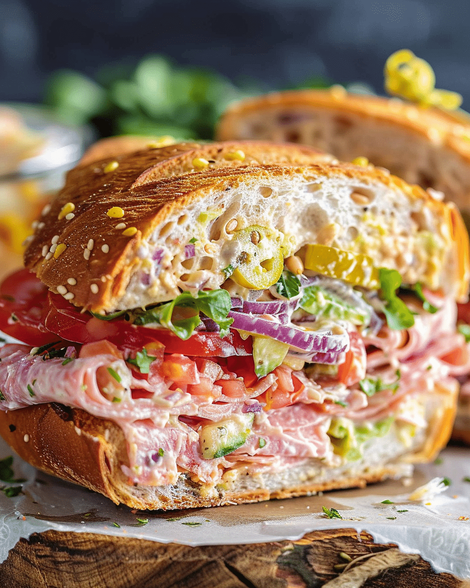 Grinder Salad Sandwich