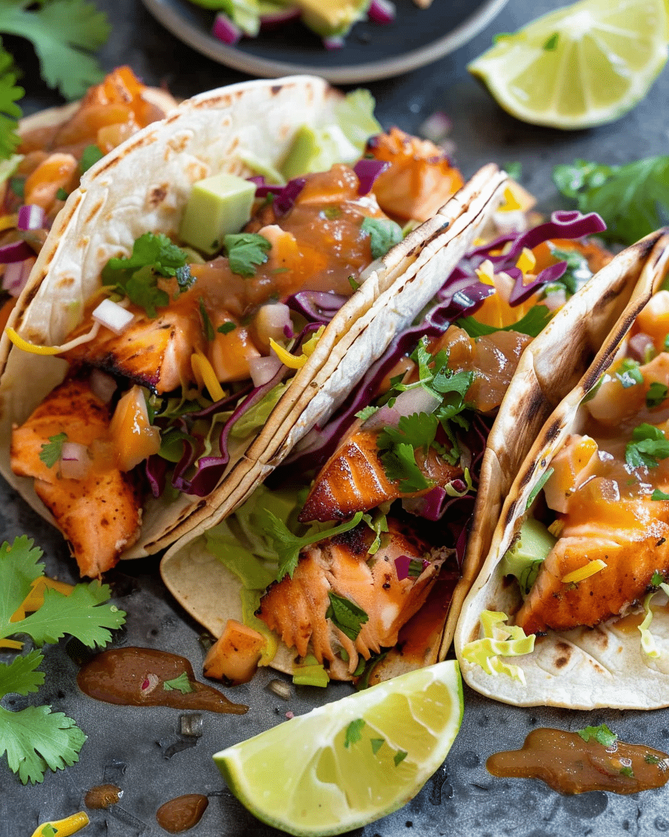 BBQ Salmon Tacos