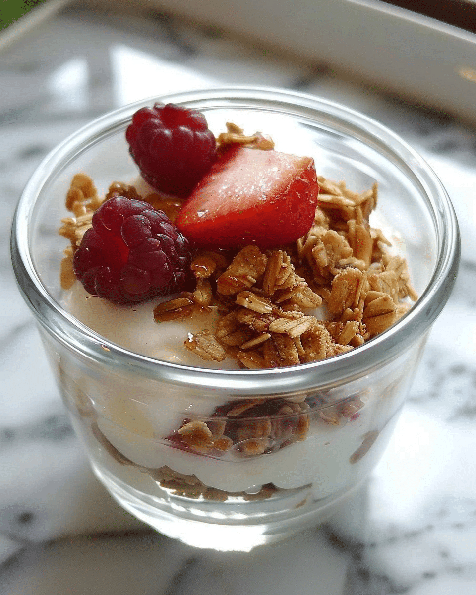 Greek Yogurt With Granola And Berries