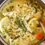 Homemade Chicken Lemon Soup