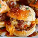 Cheesy Meatball Sliders