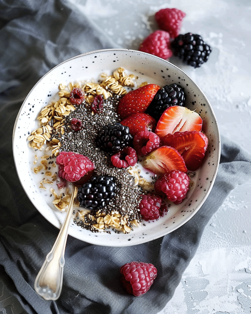 Chia Oatmeal Breakfast Bowl