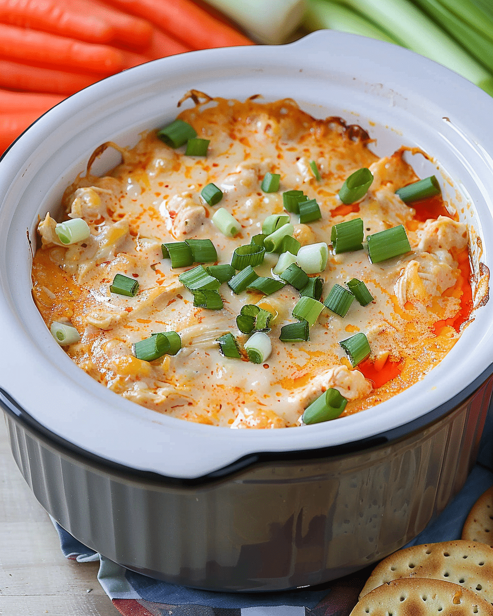 Creamy Crock Pot Buffalo Chicken Dip Recipe