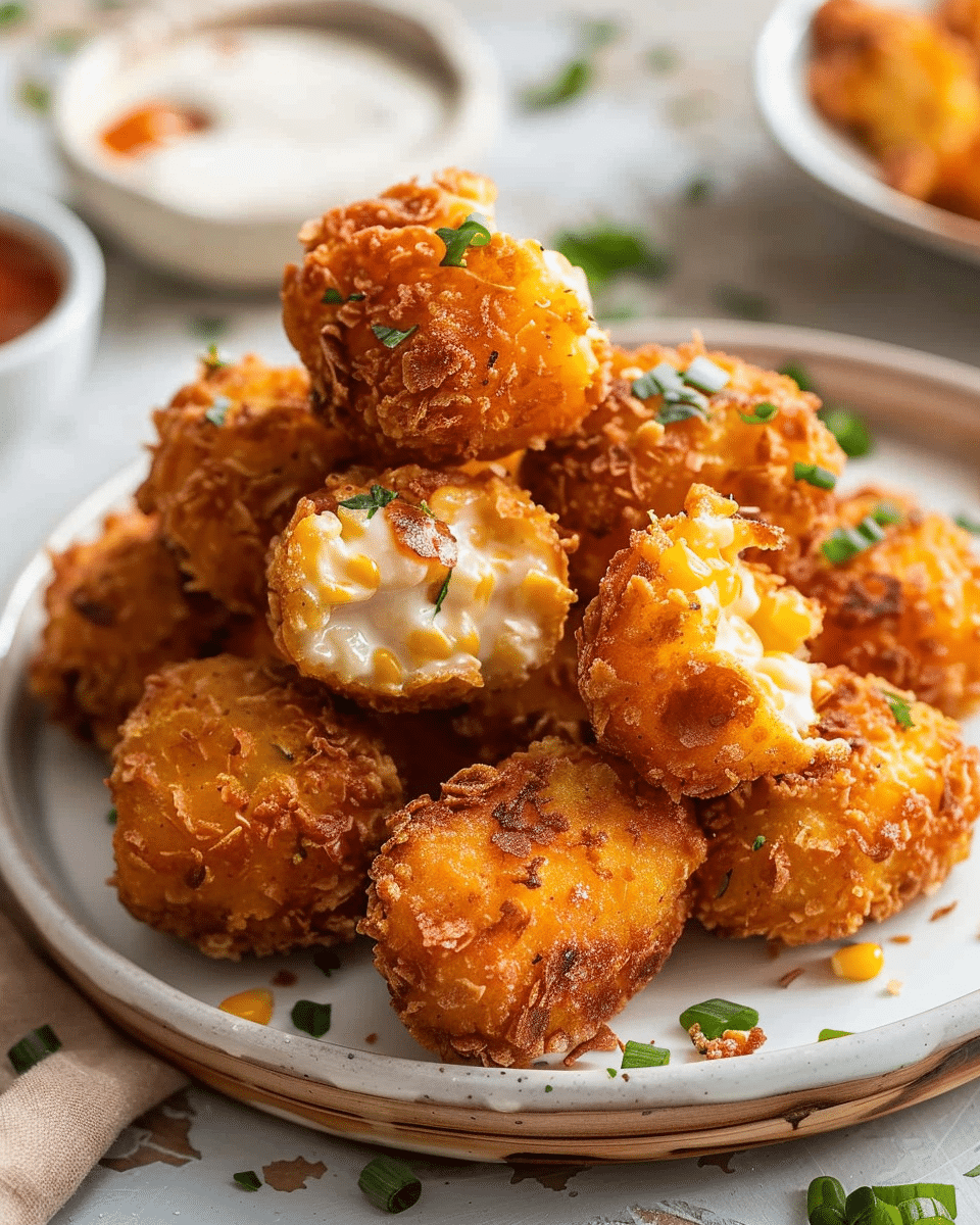 Cheesy Corn Poppers