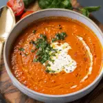 Tomato Soup with Cottage Cheese