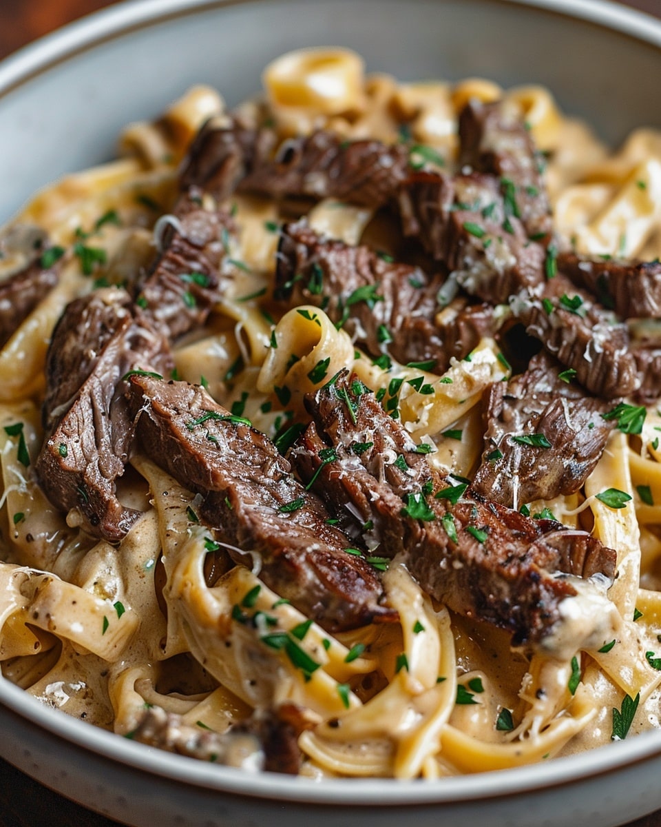 Creamy Steak Pasta