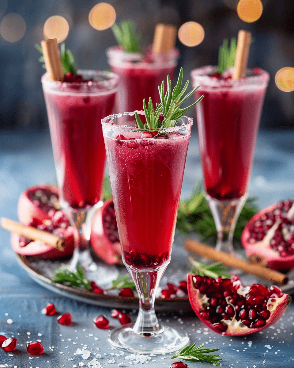 Easy and Festive Pomegranate Mocktail Drinks