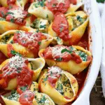 Incredibly Tasty Tofu and Spinach Stuffed Shells