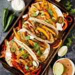 Sheet-Pan Poblano & Corn Chicken Fajitas