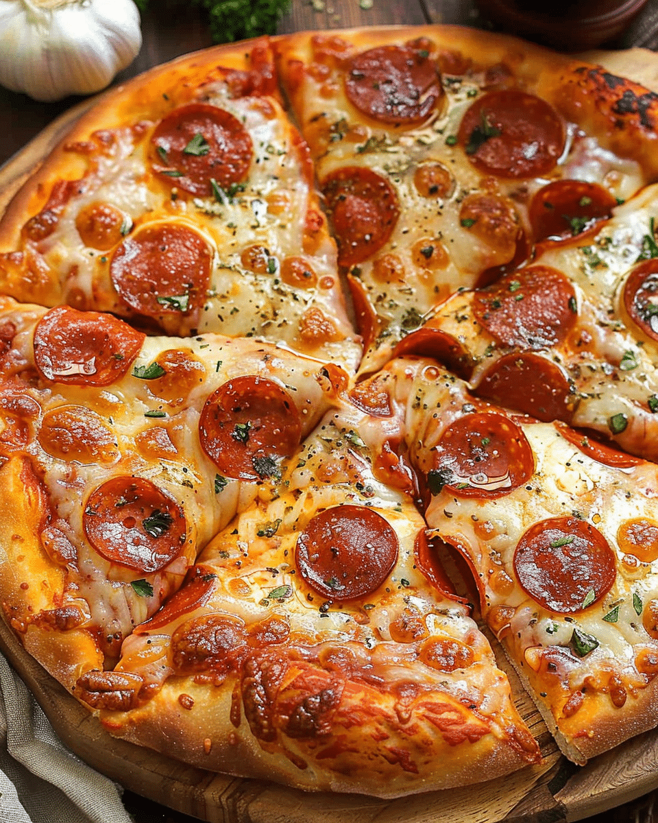 Smoked Pepperoni Pizza