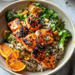 Crispy Orange Salmon Bowls