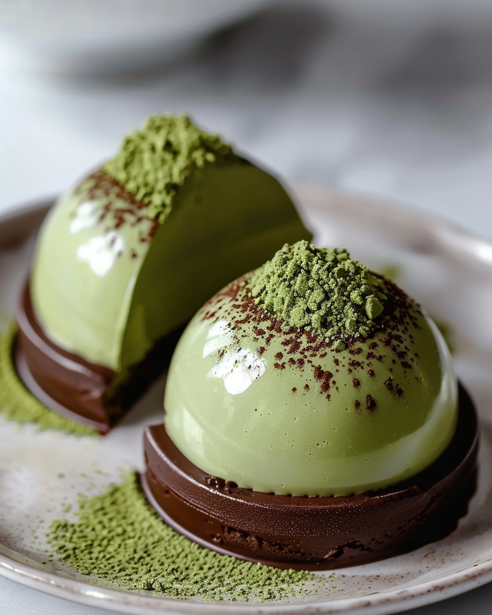 Matcha Mousse Dome