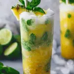 Sparkling Pineapple Mojito Mocktail
