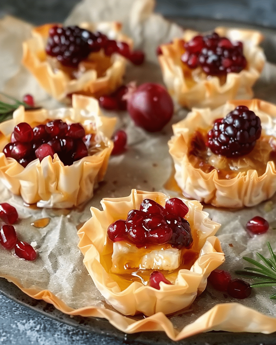 Baked Brie Phyllo Cups