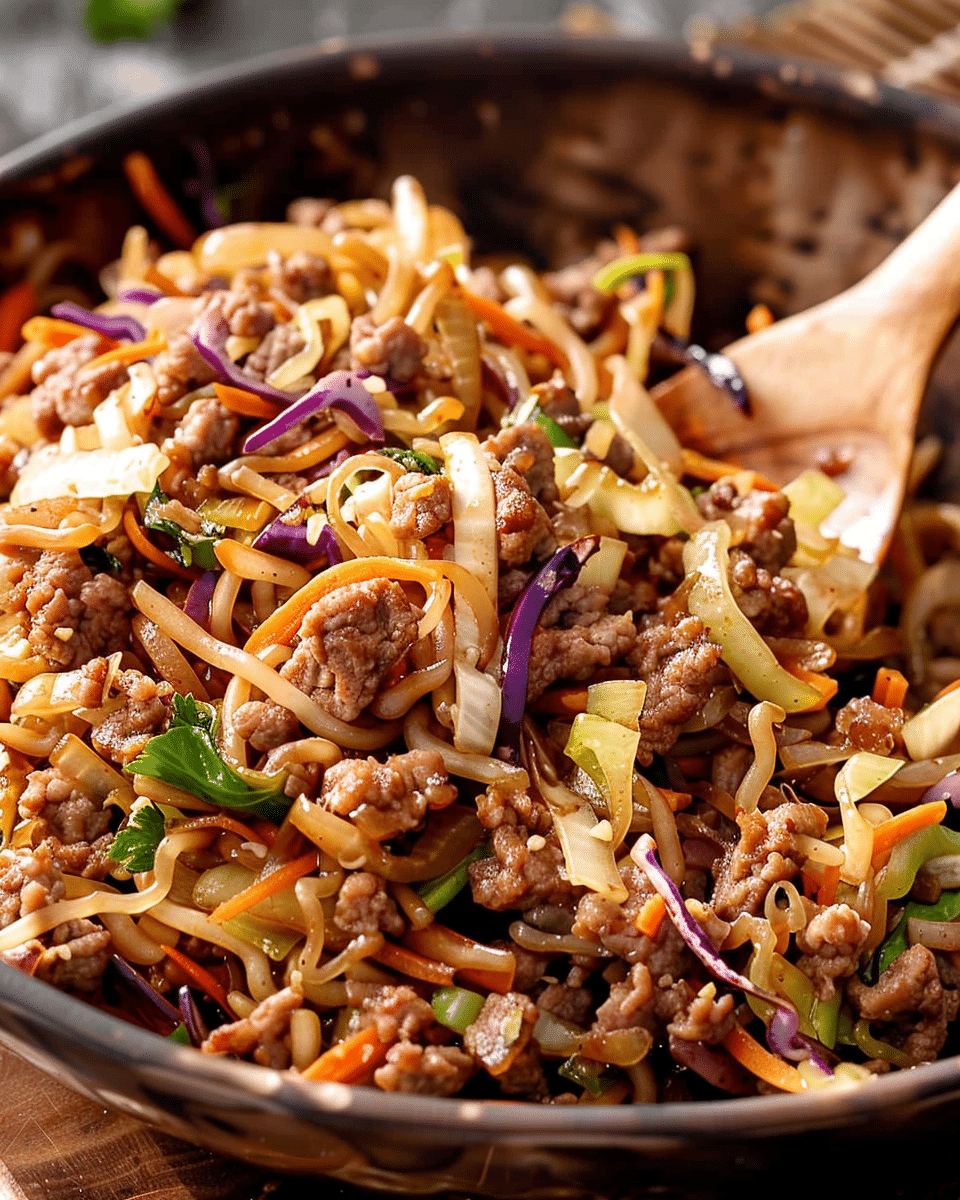 Beef Egg Roll in a Bowl