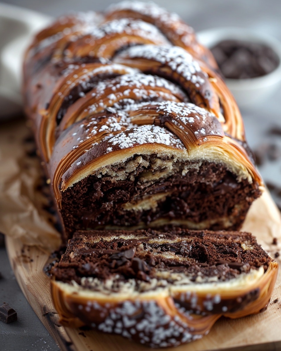 Chocolate Croissant Loaf