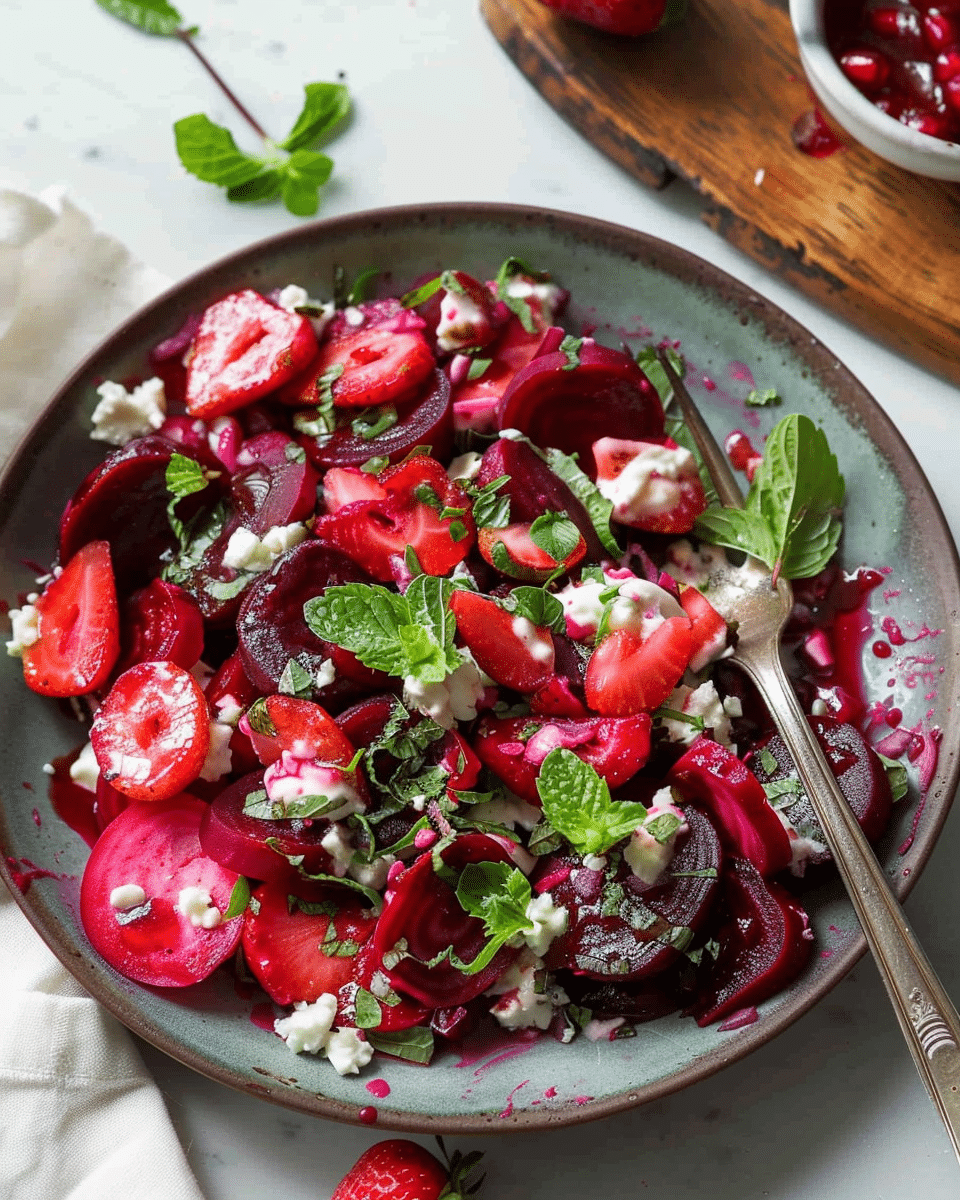 Beet and Strawberry Salad