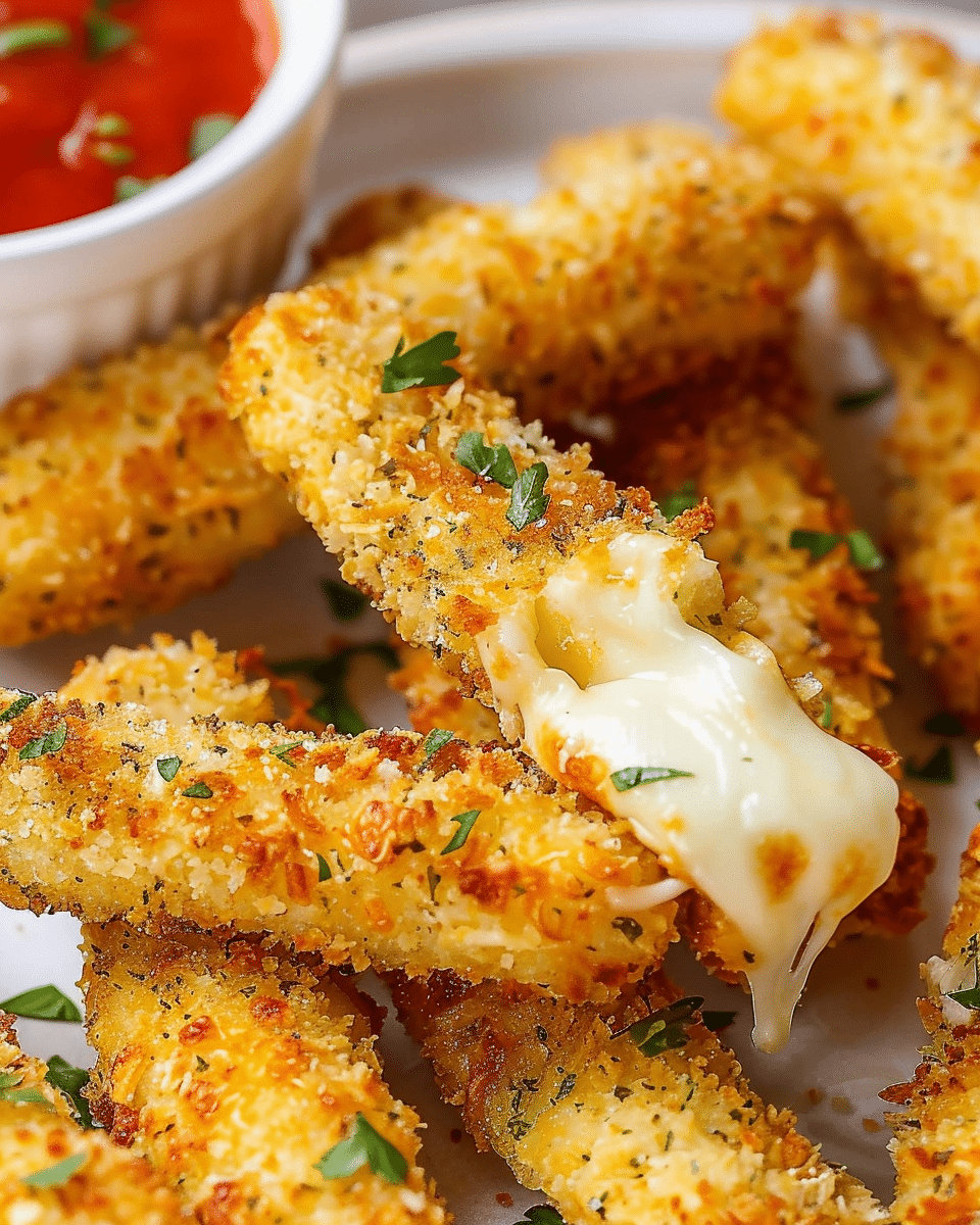 Air Fryer Mozzarella Sticks