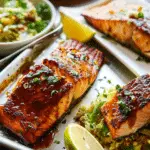 Honey-Sriracha Glazed Salmon
