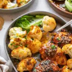 Sheet Pan Honey Garlic Baked Chicken & Cauliflower