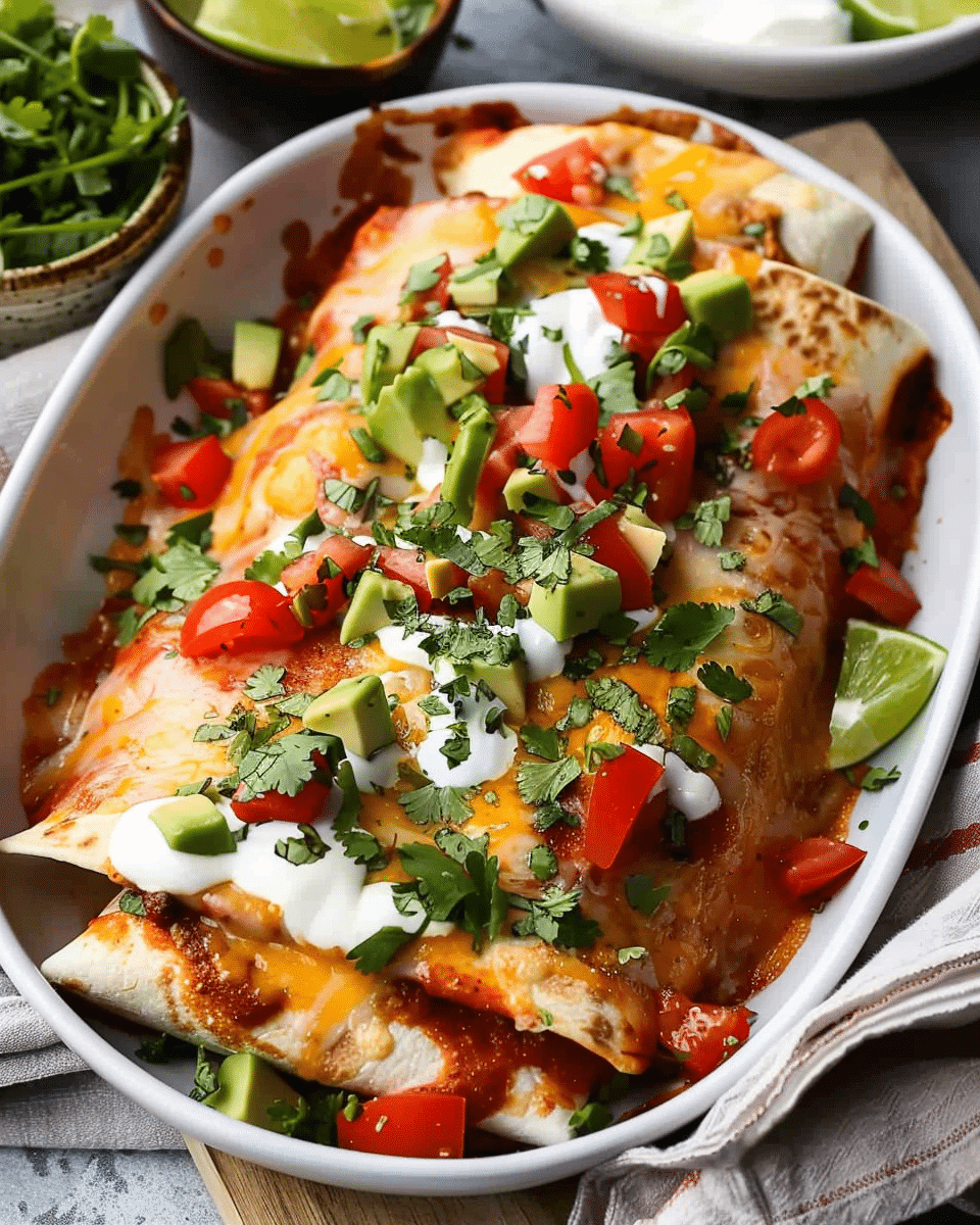 Healthy Chicken Enchiladas