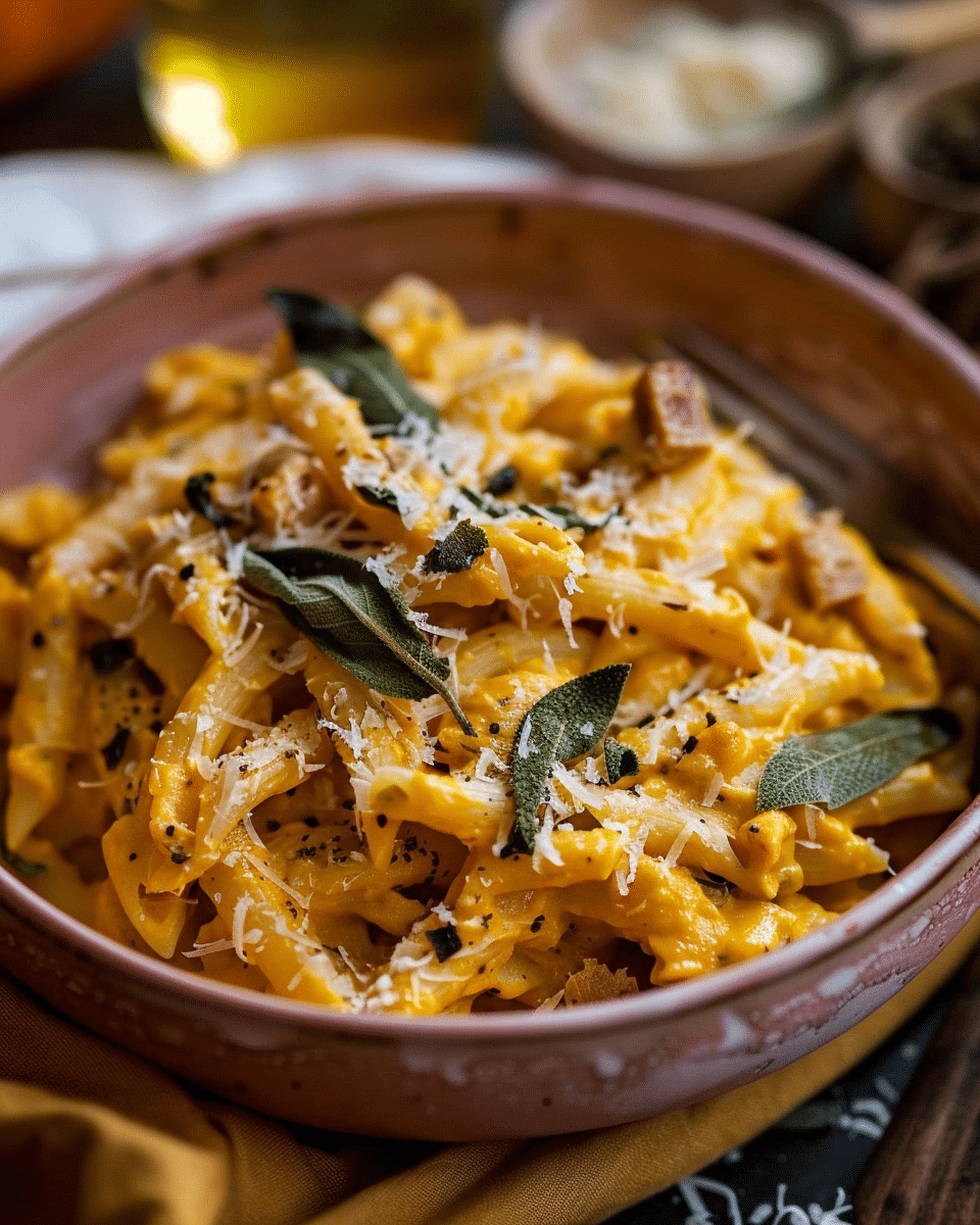 Creamy Pumpkin And Sage Pasta