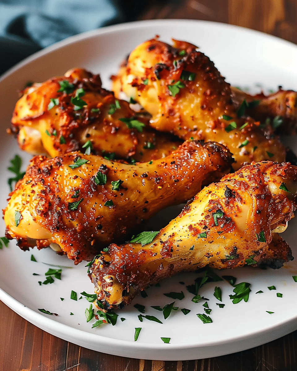 Crispy Skin Air Fryer Chicken Legs