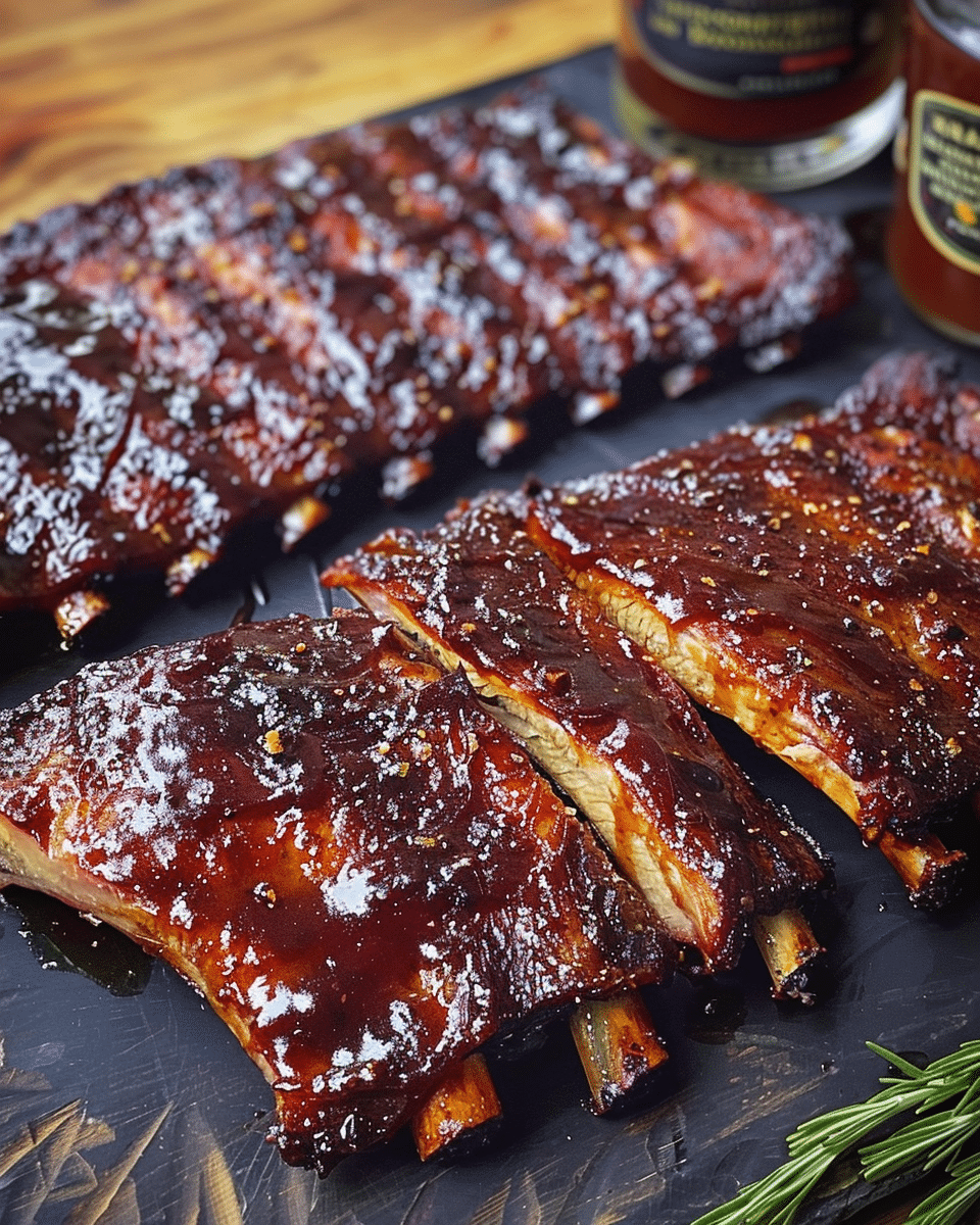 Maple-Bourbon Glazed Ribs