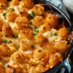 Buffalo Chicken Casserole With Tater Tots