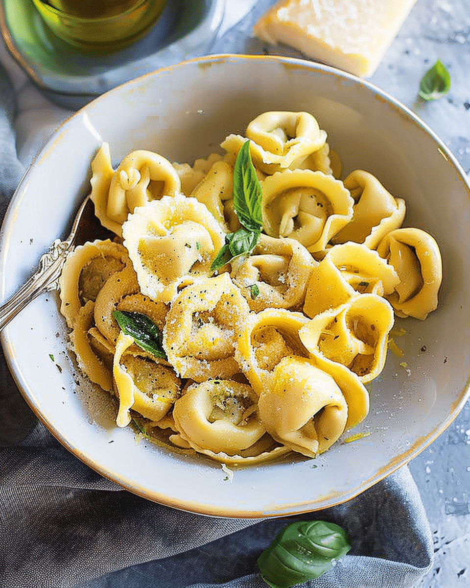 Lemony Olive Oil Tortellini