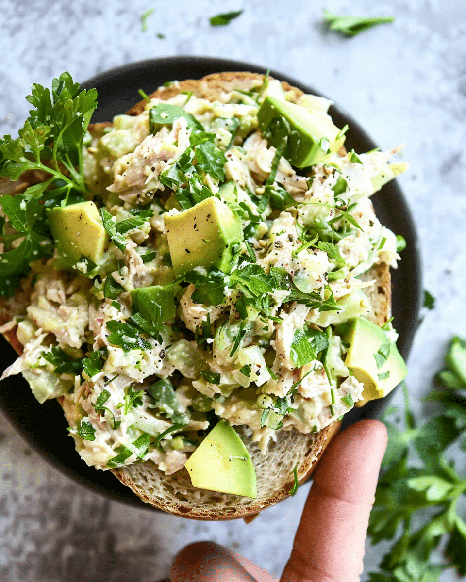 No-Mayo Tuna Salad With Greek Yogurt & Avocado