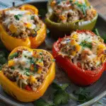 Stuffed Bell Peppers with Ground Turkey