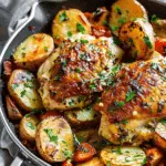 Garlic Butter Chicken and Potatoes Skillet