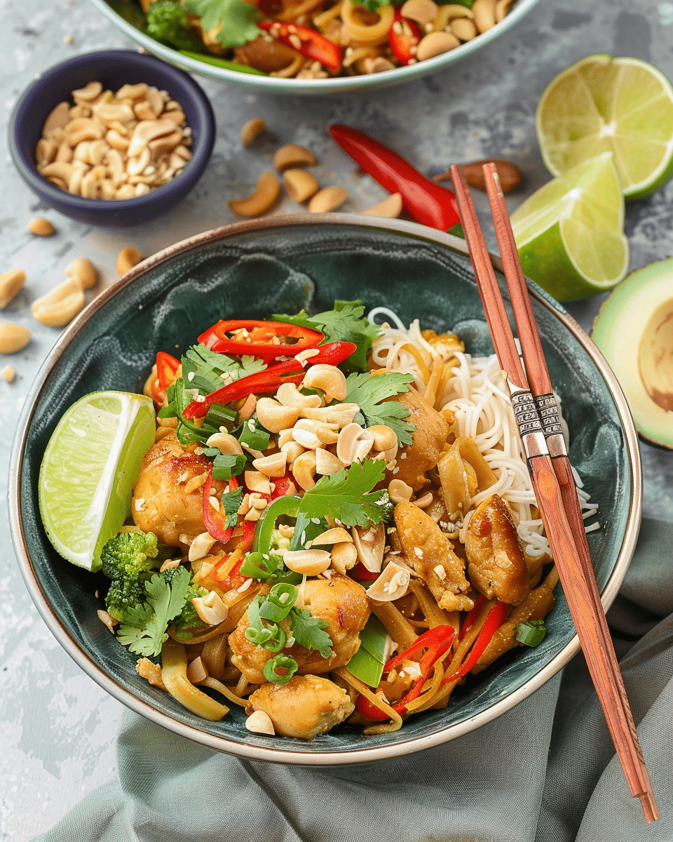 Satay Chicken Noodles