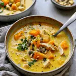 Creamy Coconut Butternut Squash Chicken Soup