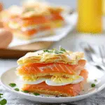 Smoked Salmon and Egg Breakfast Mille-feuille