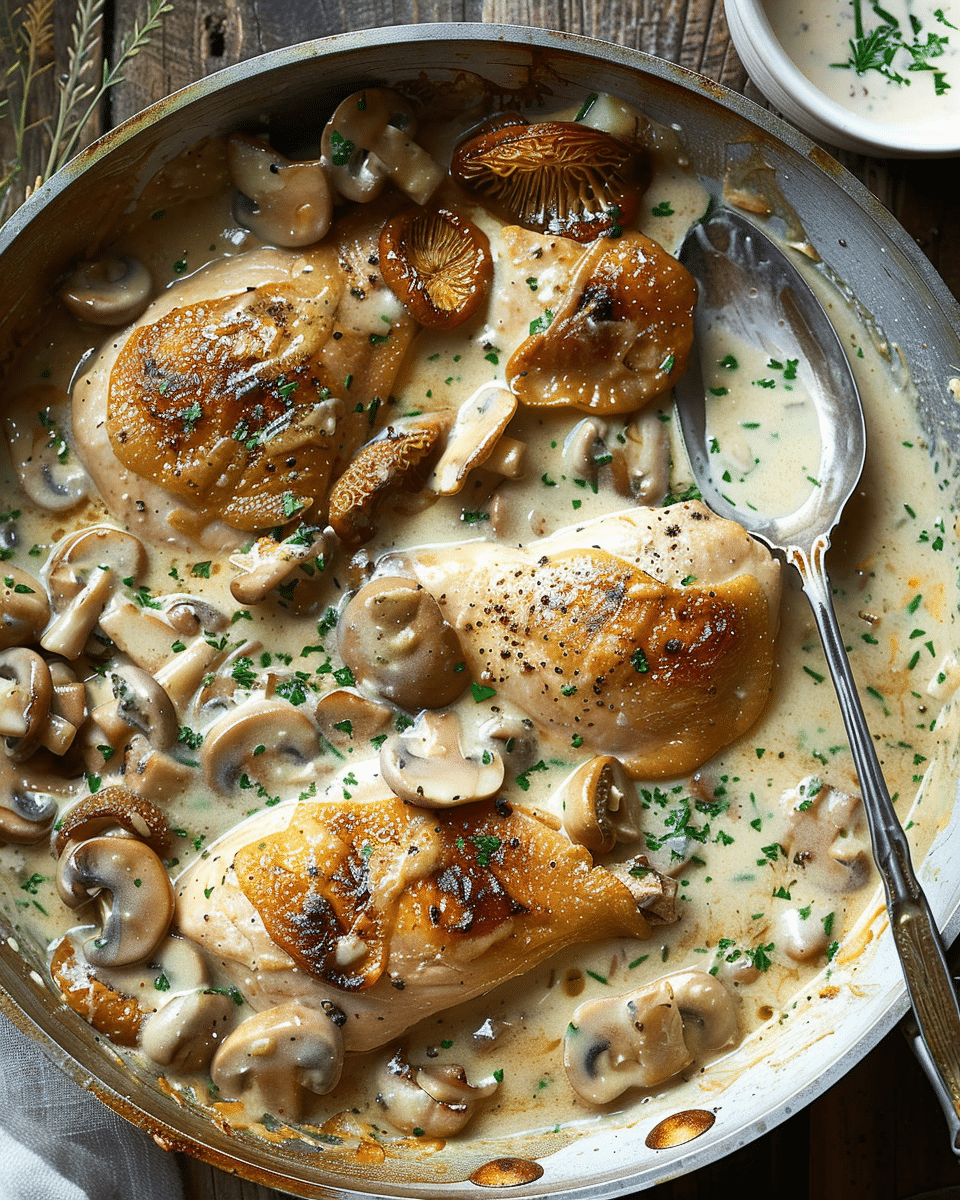 Creamy Ranch Chicken with Chanterelles