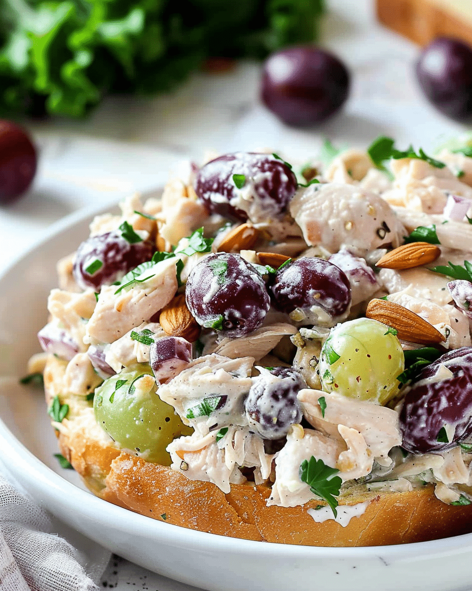 Chicken Salad with Grapes and Almonds