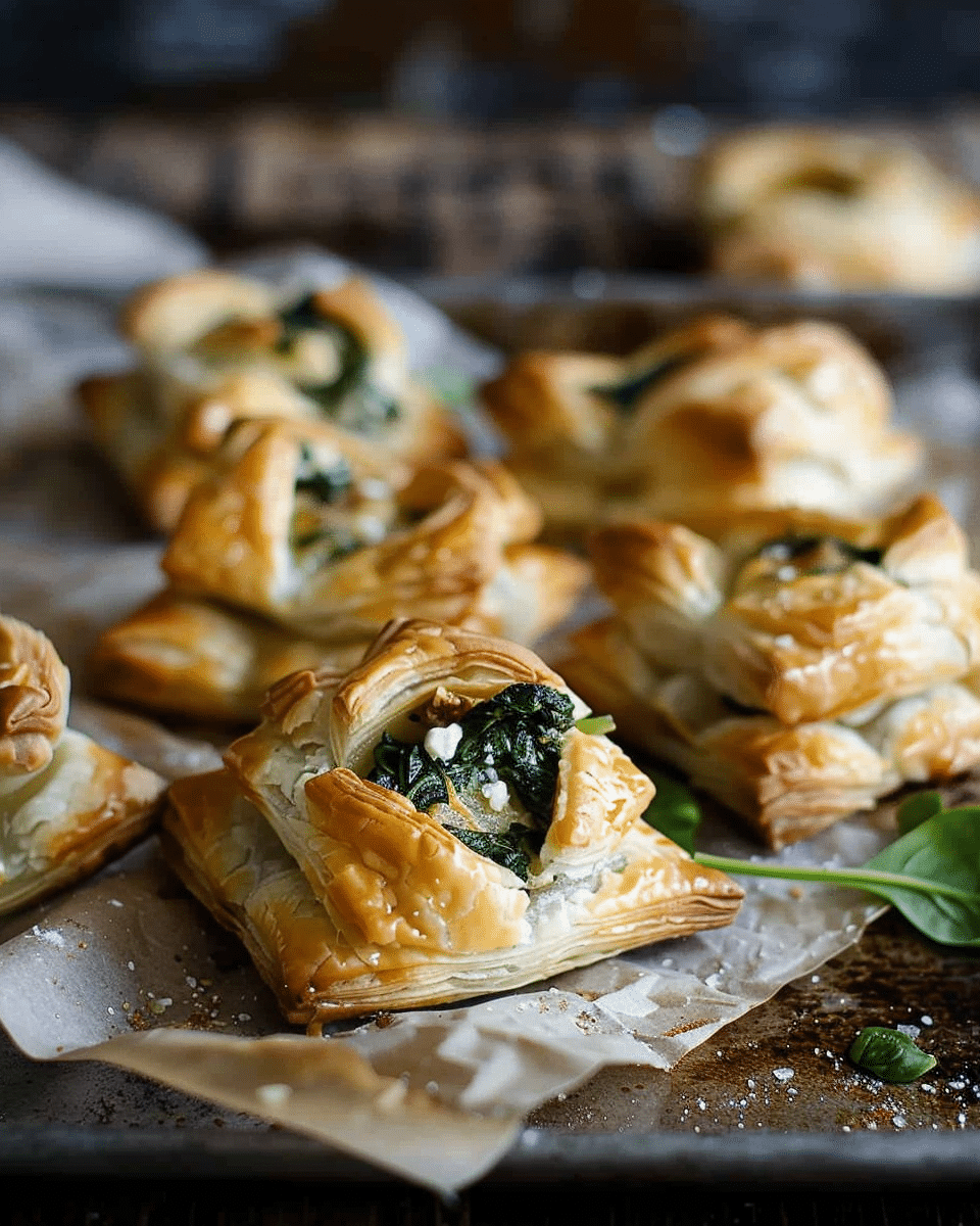 Ricotta and Spinach Puff Pastry Bites