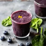 Superfood Blueberry Spinach Smoothie