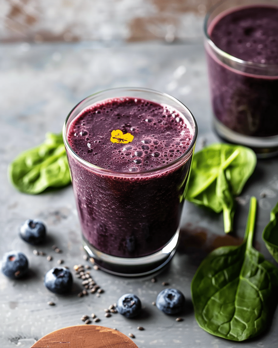 Superfood Blueberry Spinach Smoothie