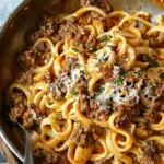 Cheesy Honey BBQ Beef Pasta